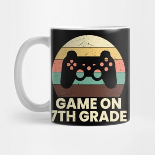 Game On 7th Grade Vintage Sunset Gamer Mug